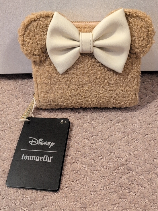 Loungefly Handbags - 💖Host Pick💖 Loungefly Disney Minnie Mouse Beige Teddy Bear Fabric Bow